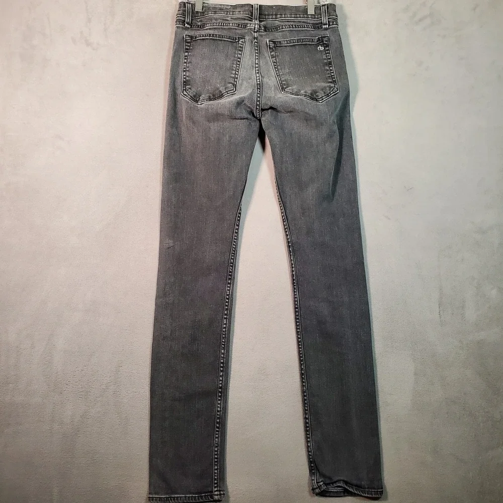 Rag & Bone Fit 2 Slim Jeans Mens 30 Gray Faded Made in USA Indie Grunge‎ Urban